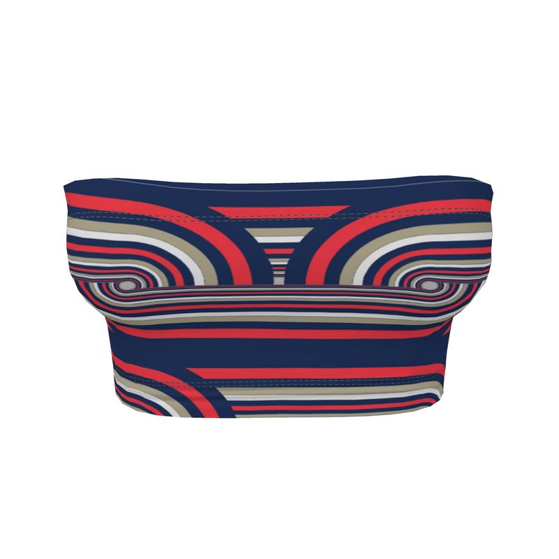 Bandeau Boob Tube in Chunky Sport Blue