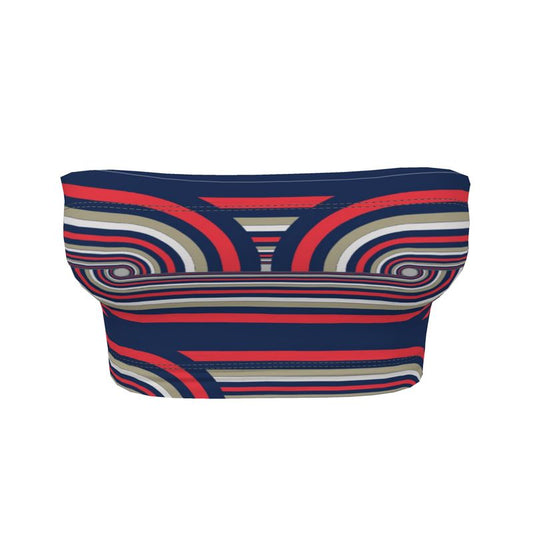 Bandeau Boob Tube in Chunky Sport Blue