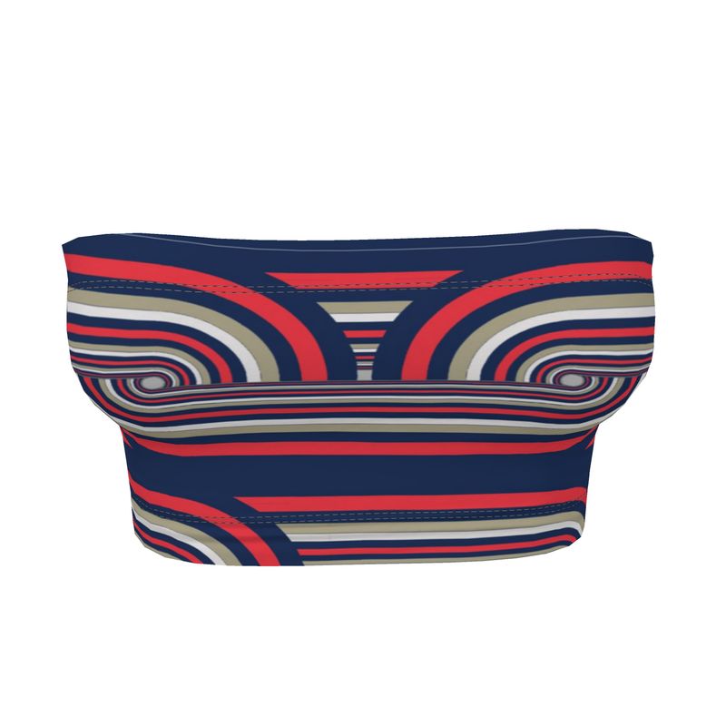 Bandeau Boob Tube in Chunky Sport Blue