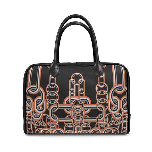 Holdall in Diagonal Chains Gray Coral