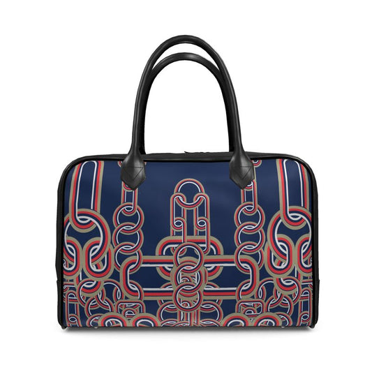Holdall in Diagoinal Chains Blue