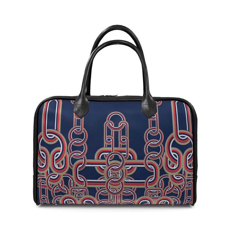Holdall in Diagoinal Chains Blue