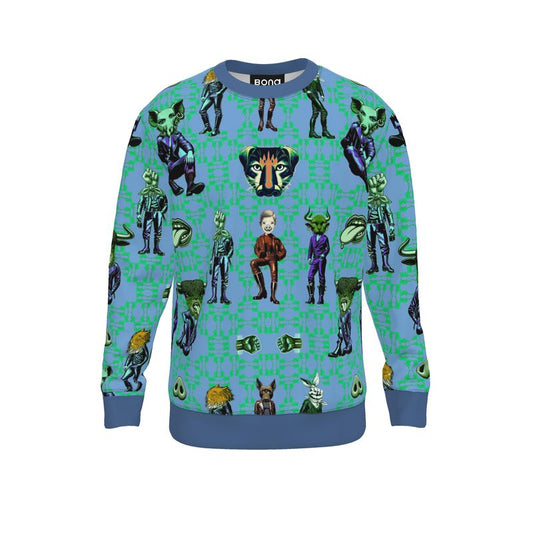 Sweatshirt in critters vivid