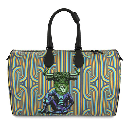 Duffle Bag in  chain critters vivid