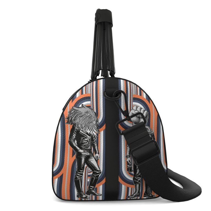 Duffle Bag in Chain cCitters Gray Coral