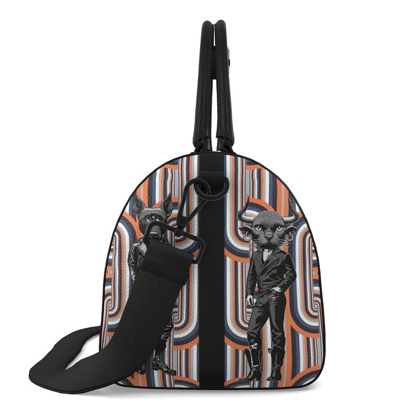 Duffle Bag in Chain cCitters Gray Coral