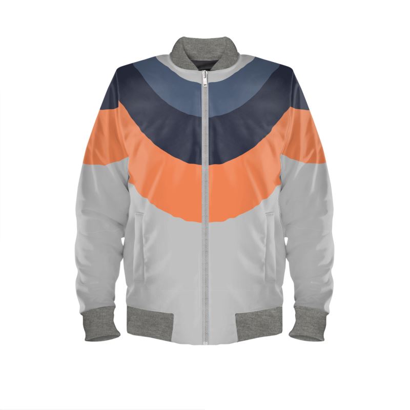 Bomber Jacket in Drape Gray coral