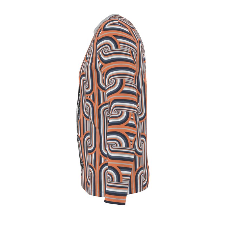 LS T-Shirt in chunky knuckle head gray coral