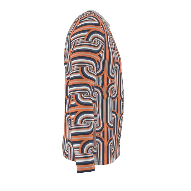 LS T-Shirt in chunky knuckle head gray coral
