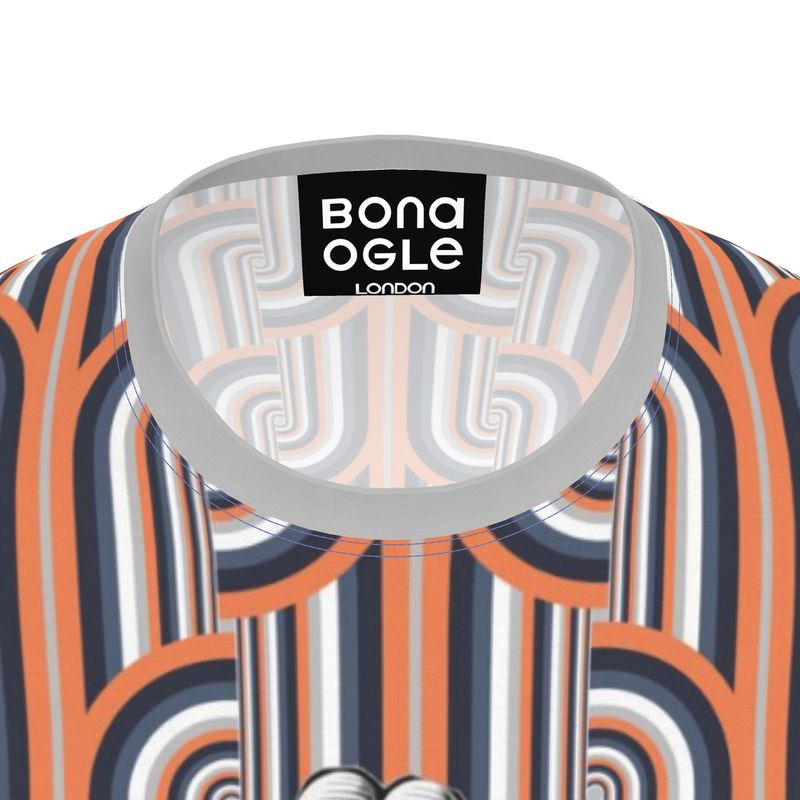LS T-Shirt in chunky knuckle head gray coral