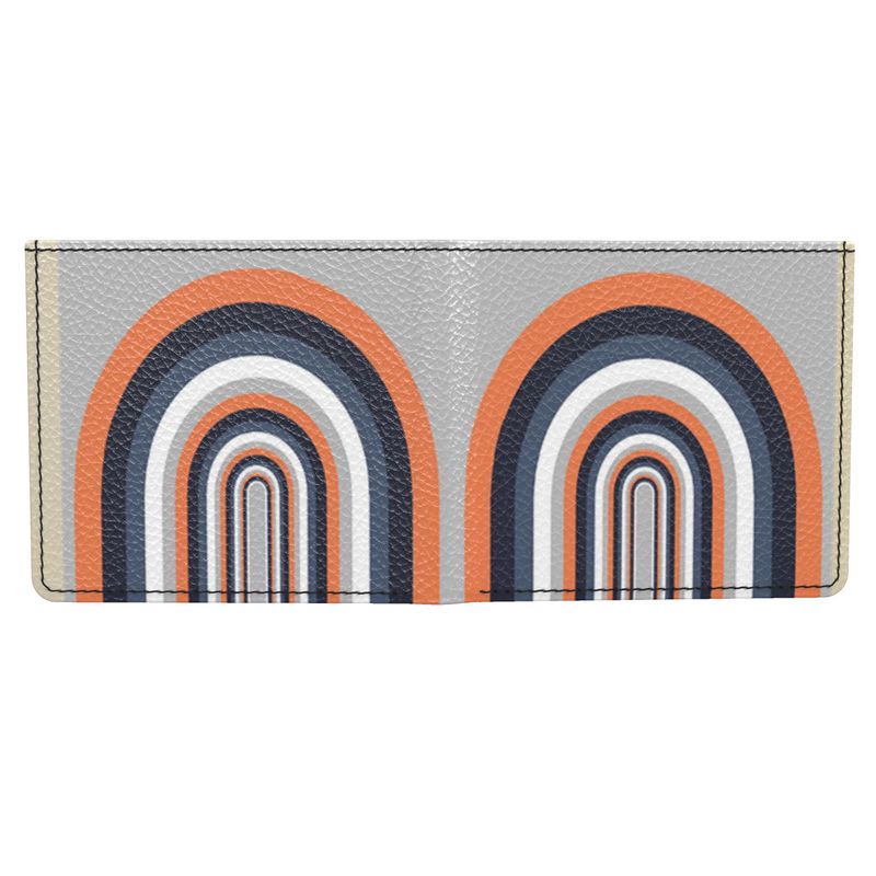 Folding Wallet in Double Arches Gray Coral
