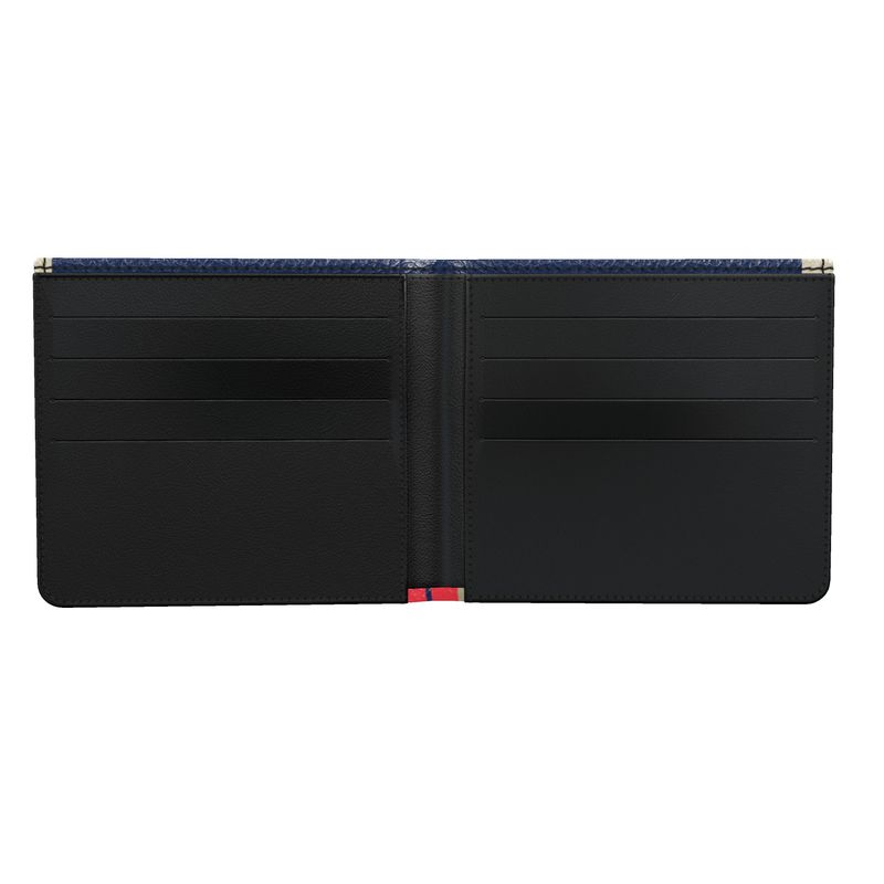 Folding Wallet  in Double Arches Blue