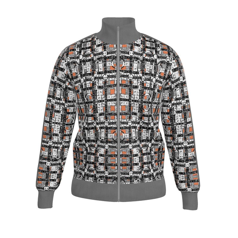 Tracksuit  Jacket in Harness Gray Coral