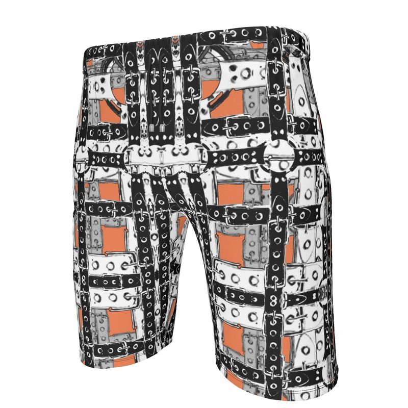 Polo Co-ord Set in Harness Gray Coral - Sweat Shorts in Harness Gray Coral