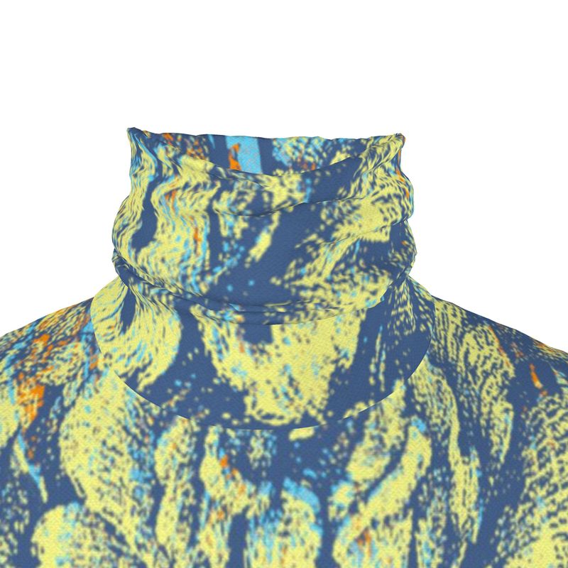 Slim Fit Roll Neck Top in Vivid
