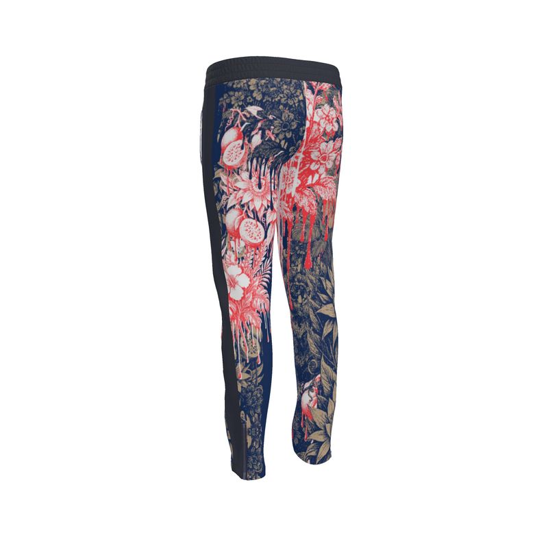 Tracksuit Trousers in dripping flowers blue