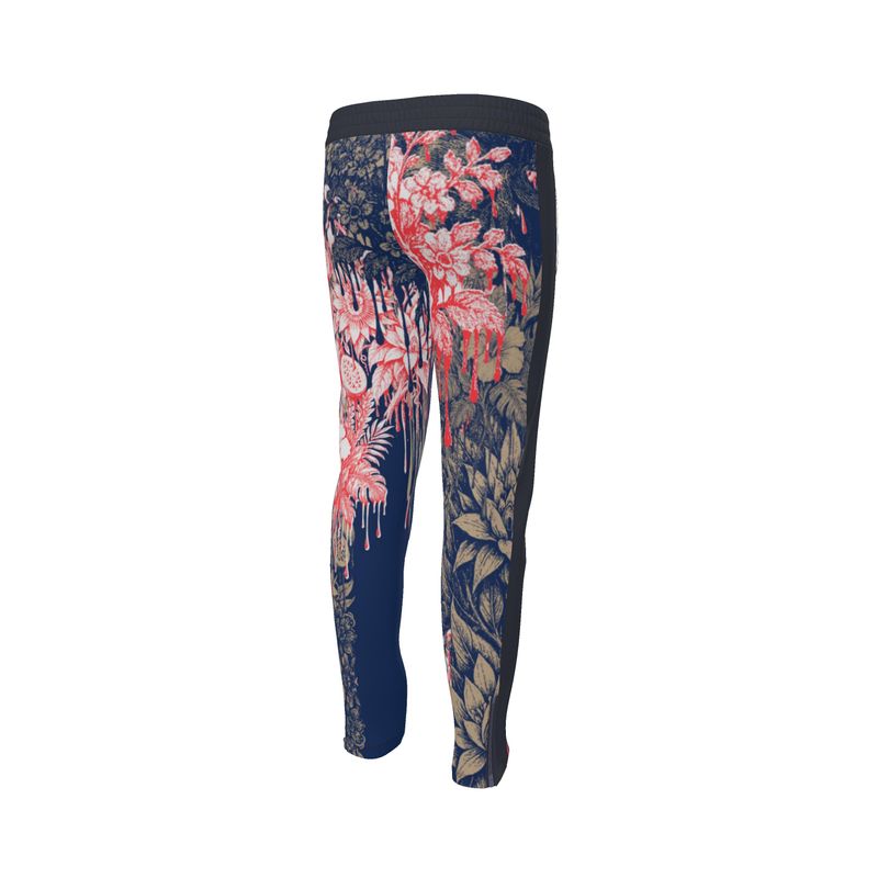 Tracksuit Trousers in dripping flowers blue