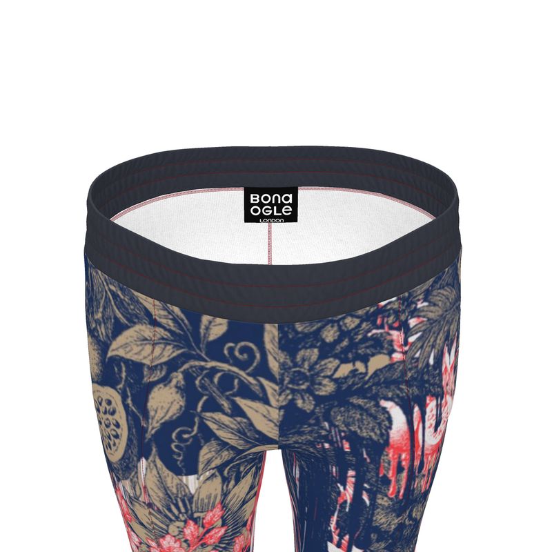 Tracksuit Trousers in dripping flowers blue