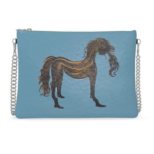 Disco Bag With Chain in hairy horse