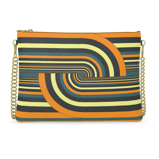 Disco Bag With Chain  in Link Orange