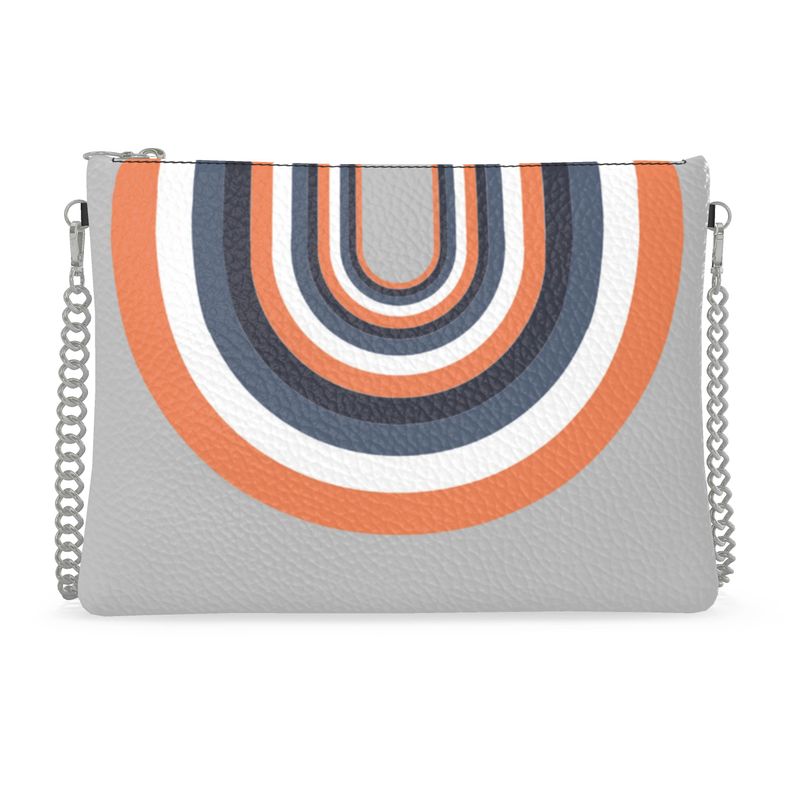 Disco Bag With Chain in Arch Gray Coral