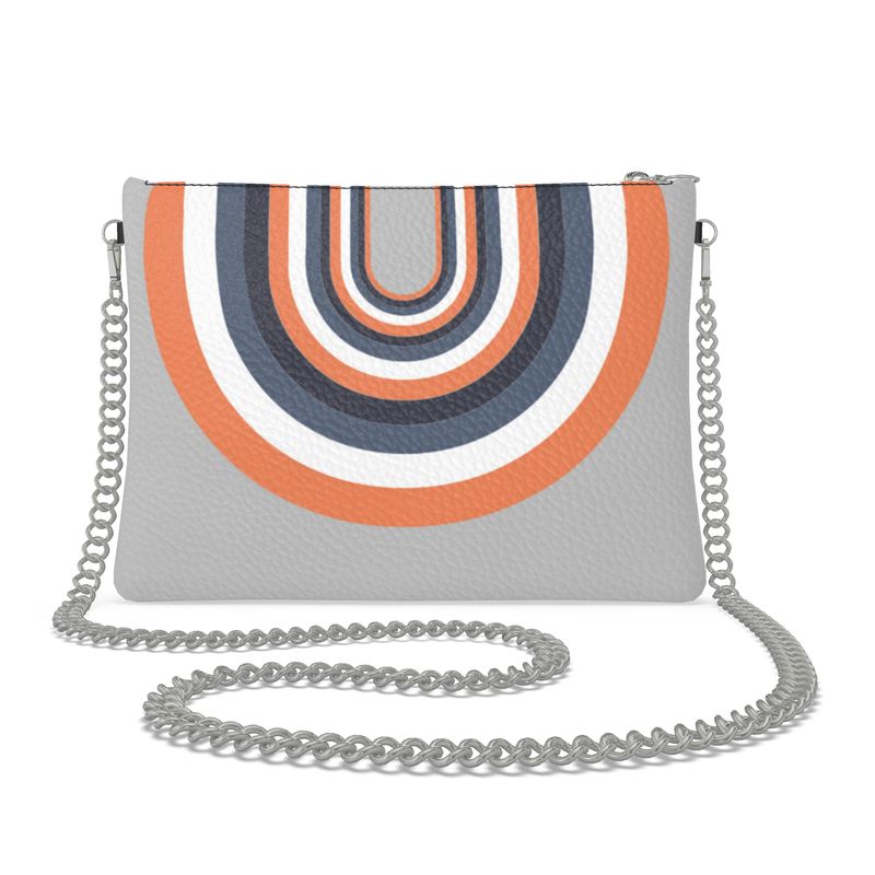 Disco Bag With Chain in Arch Gray Coral