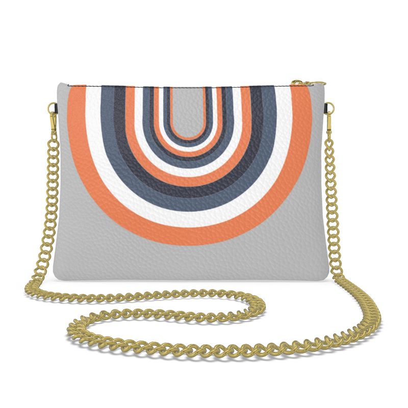 Disco Bag With Chain in Arch Gray Coral