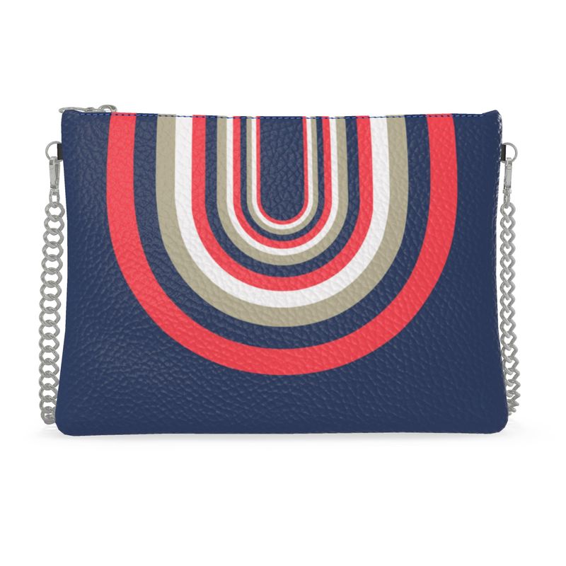 Disco Bag With Chain in Arch  Blue