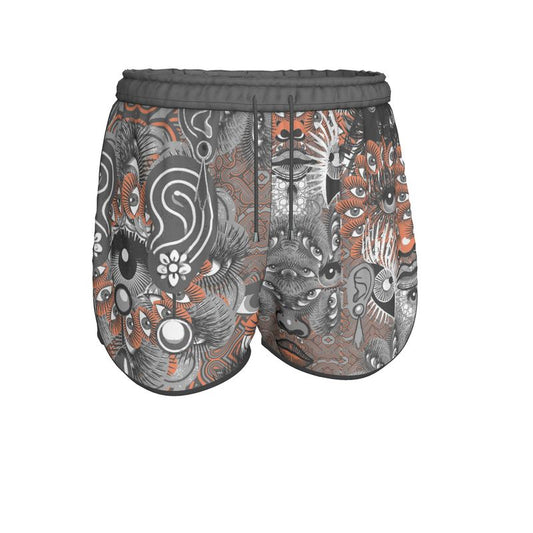 Running Shorts in Omniscient Gray Coral