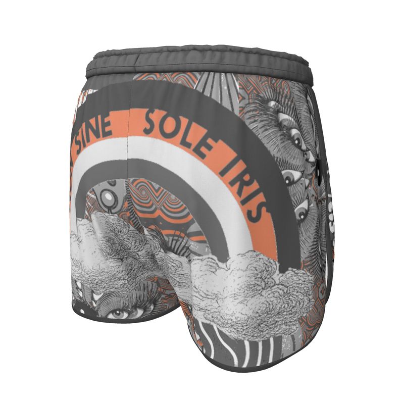 Running Shorts in Omniscient Gray Coral