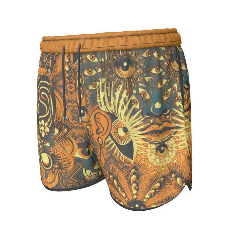 Running Shorts in Omniscient Orange