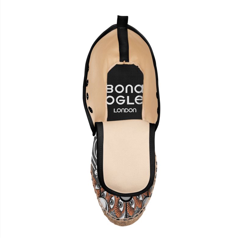 Hi Top Espadrilles in Omniscient  Gray Coral