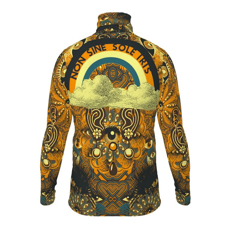 slim fit roll neck in omniscient orange