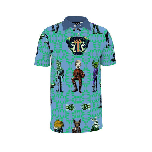 Polo Shirt in Critters Vivid
