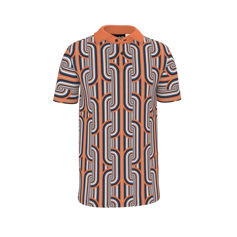 Polo Shirt in Gray Coral