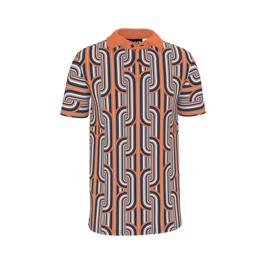 Polo Shirt in Gray Coral