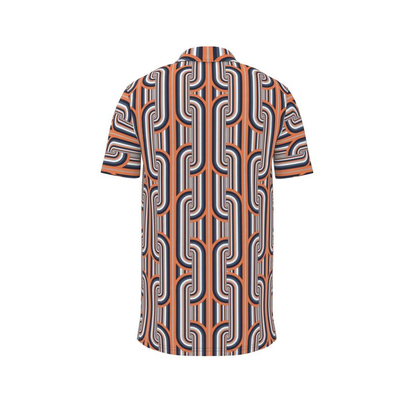 Polo Shirt in Gray Coral