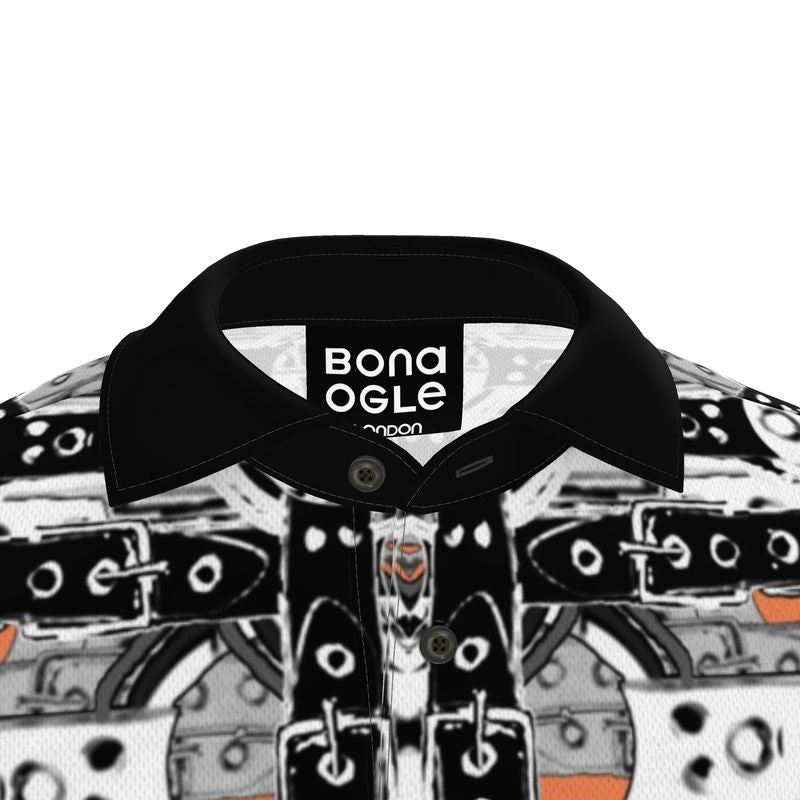 Polo Shirt in Harness Gray Coral