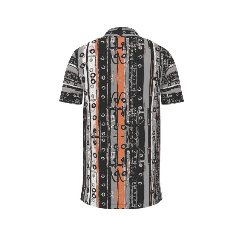 Polo Shirt in Belts Gray Coral