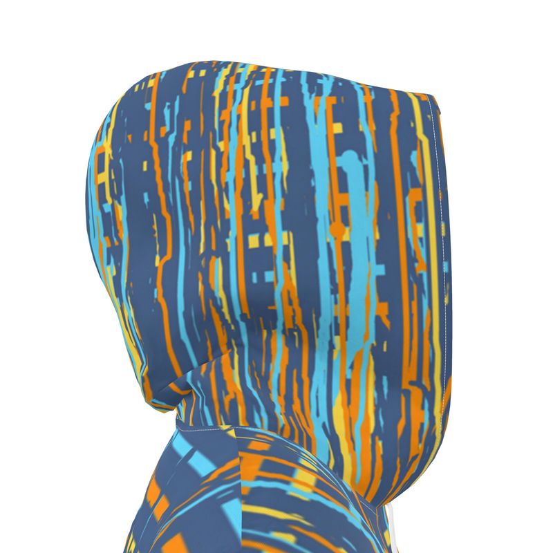 Womens Cut Rain Mac in Dripping Stripe Vivid