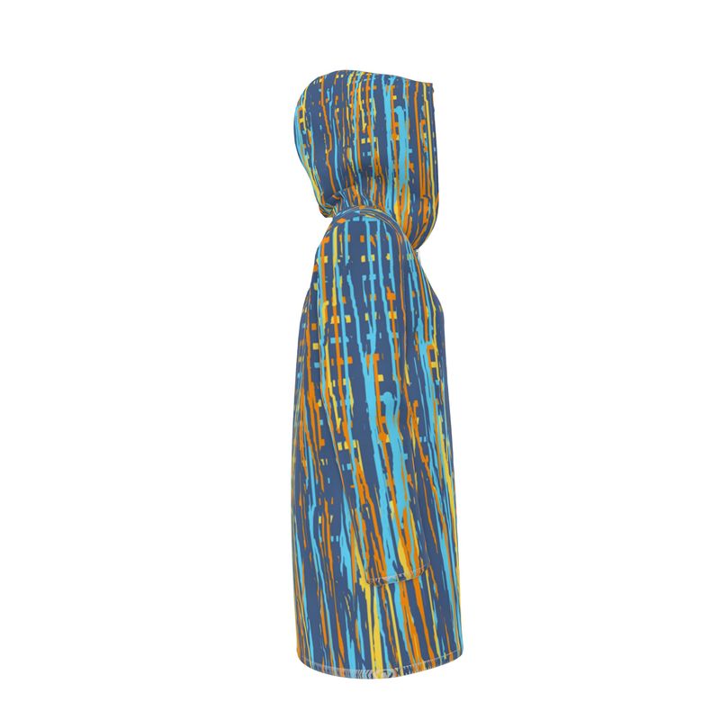 Womens Cut Rain Mac in Dripping Stripe Vivid