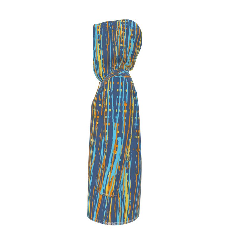 Womens Cut Rain Mac in Dripping Stripe Vivid