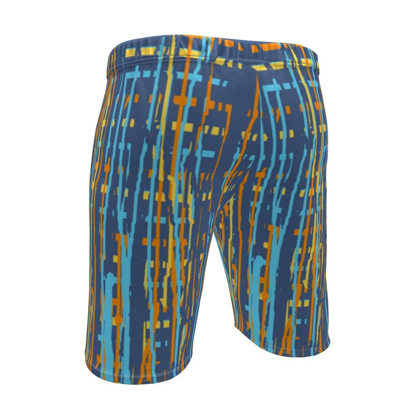 Sweat shorts in drpping stripes vivid