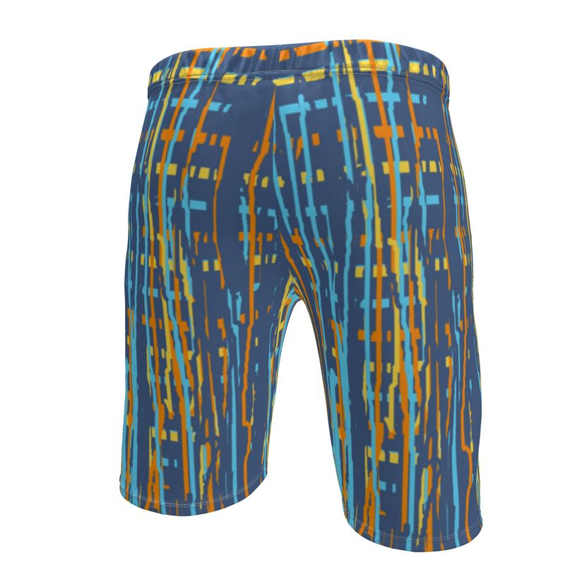 Sweat shorts in drpping stripes vivid