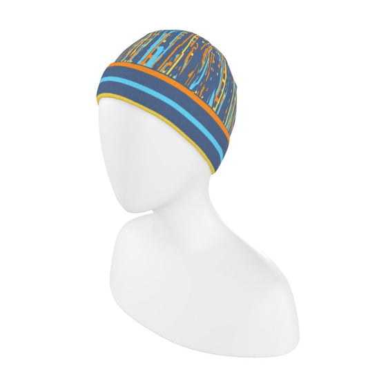 Beanie  in Dripping Stripes Vivid