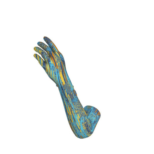Long Gloves in Dripping Flowers Vivid