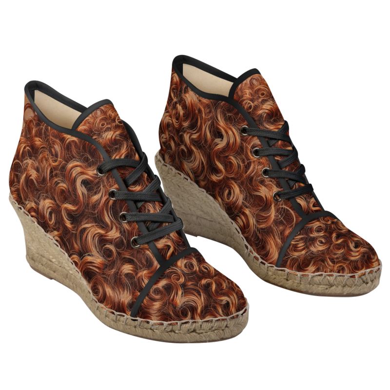 Wedge Espadrilles in Riah Auburn