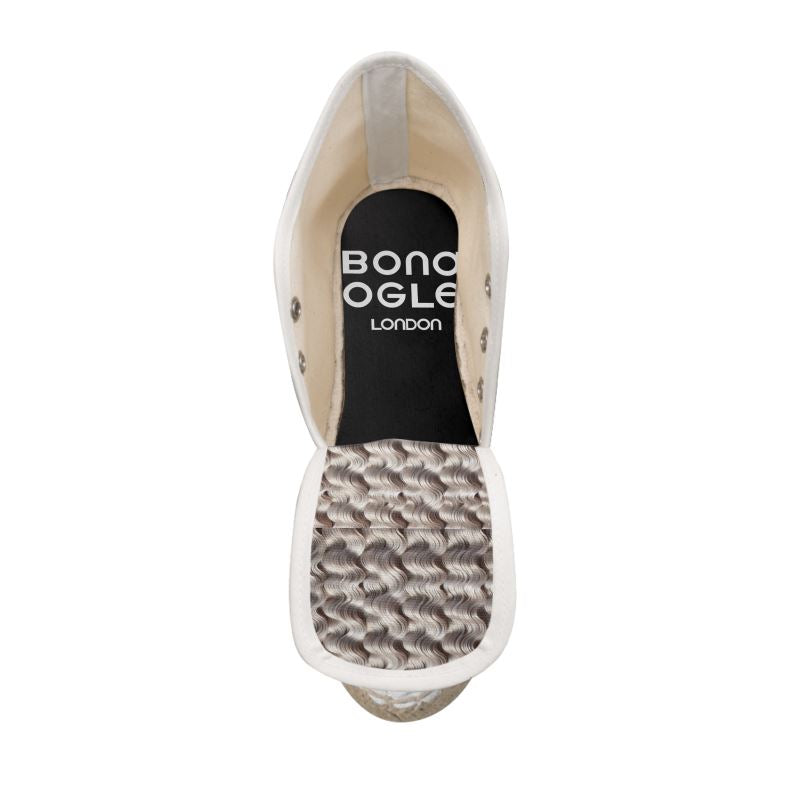 Wedge Espadrilles in Riah Platinum