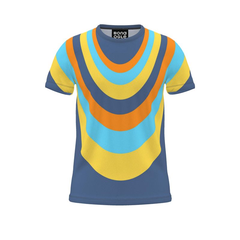 All Over Print T Shirt in Drape Vivid