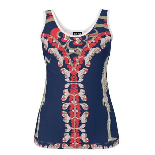 Vest Top in  Bona Bones Sports Blue